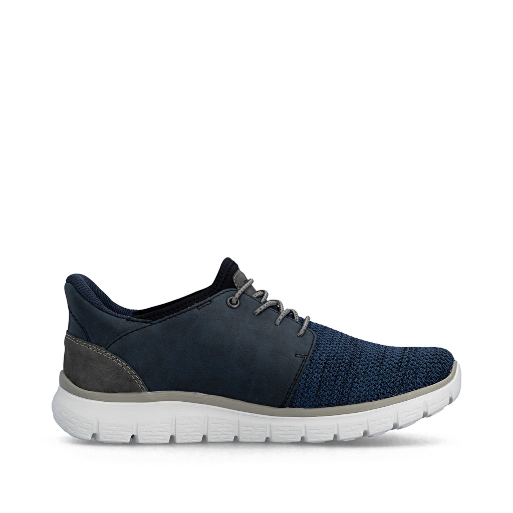 Blue Elasticated Shoes for Men | Rieker B6658-14