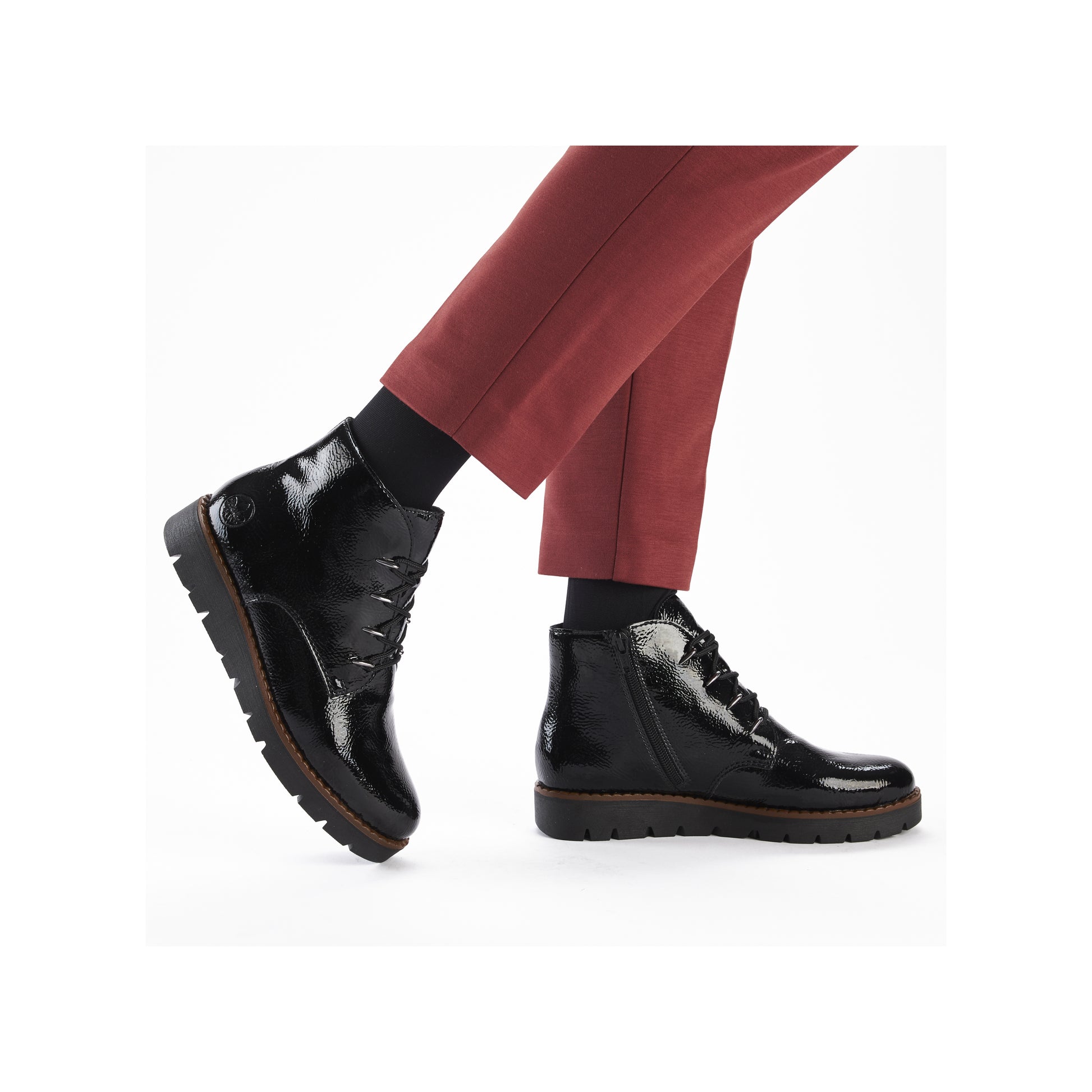 Black Zip Boots for Women | Rieker 44902-00