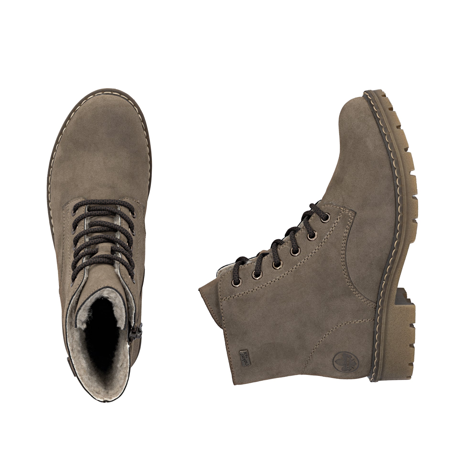 Brown Zip Boots for Women | Rieker Y9103-24