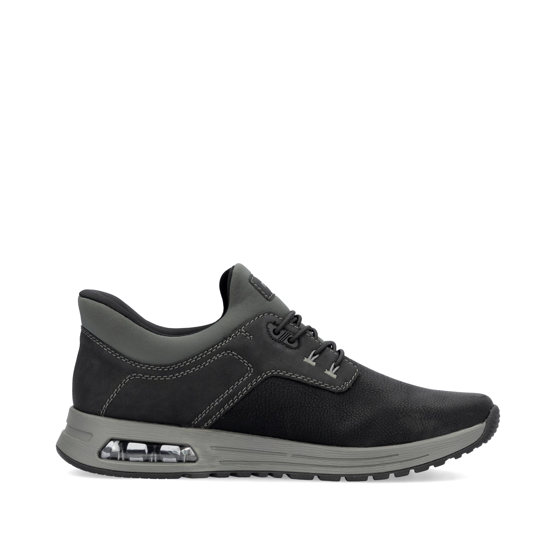 Black Elasticated Shoes for Men | Rieker B1051-00