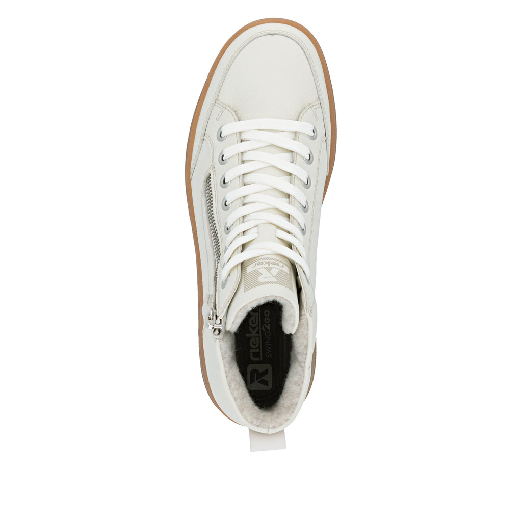 White Zip Boots for Women | Rieker Sport W1971-80