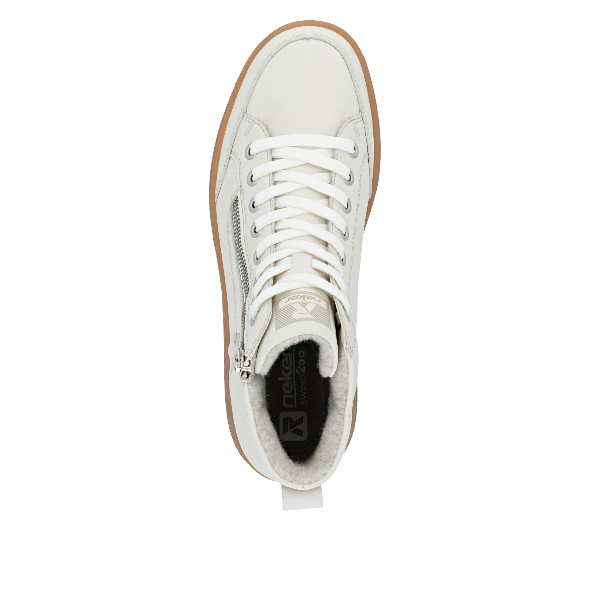 White Zip Boots for Women | Rieker Sport W1971-80