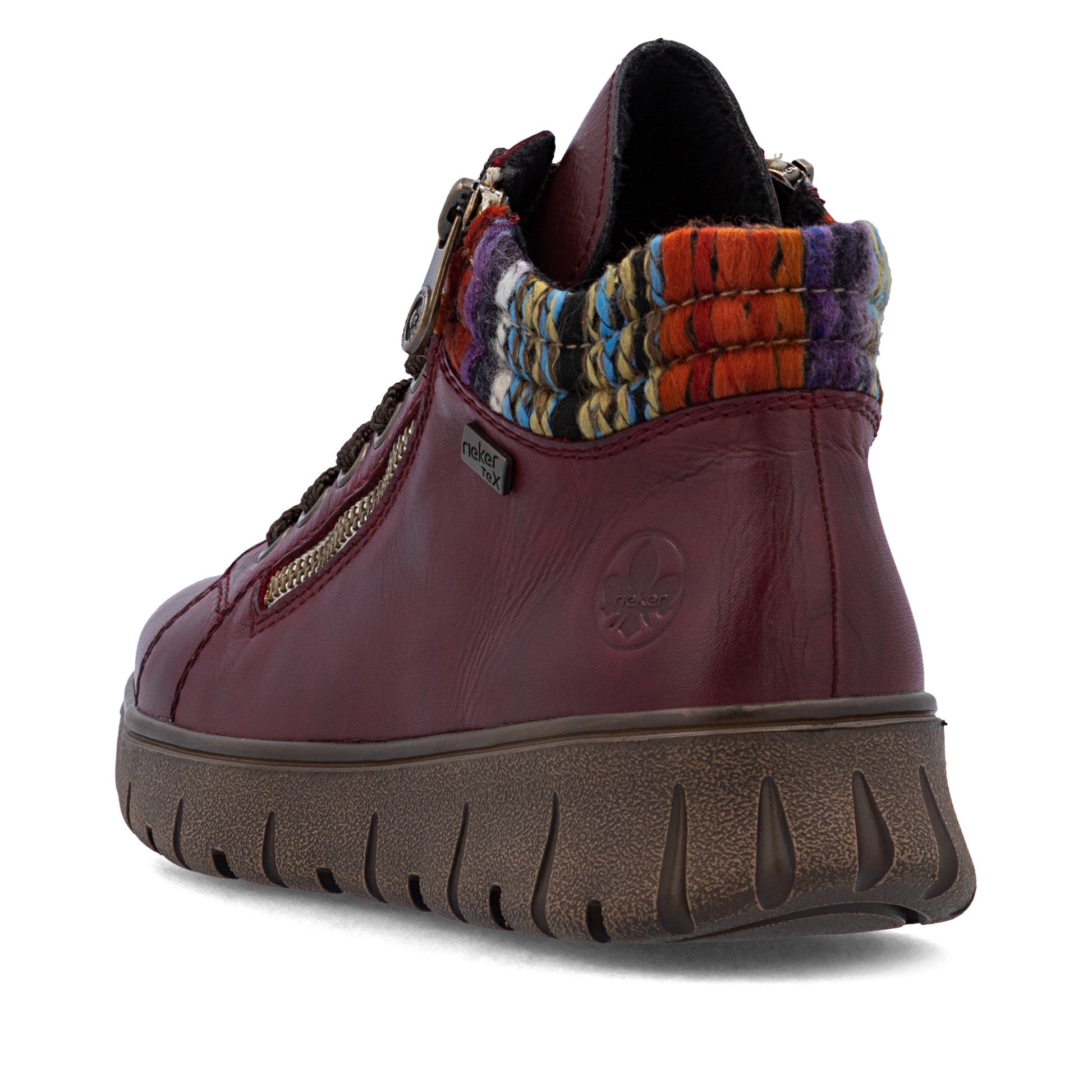 Red Zip Boots for Women | Rieker N1305-35
