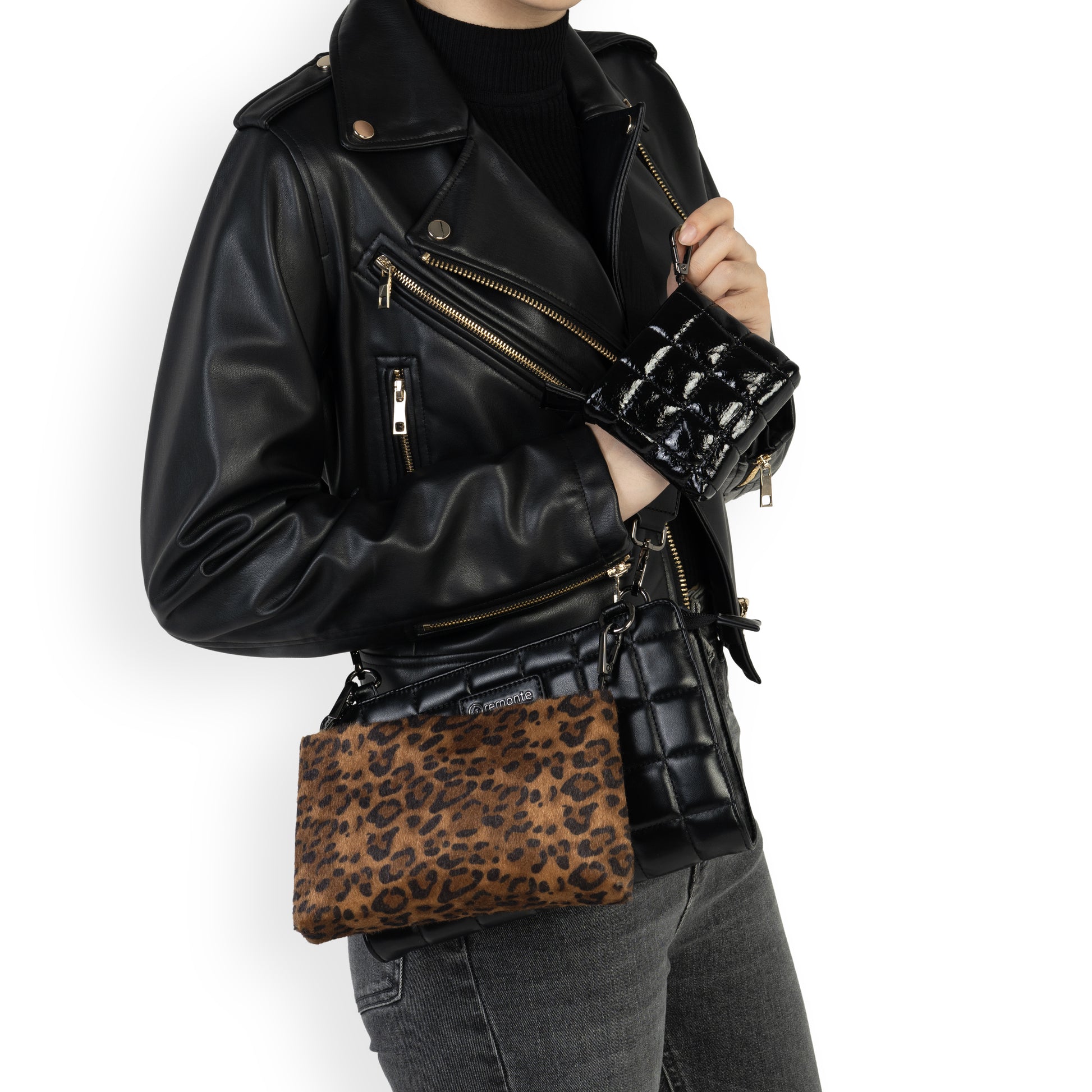 Black Zip Bags for Women | Remonte Q0649-01