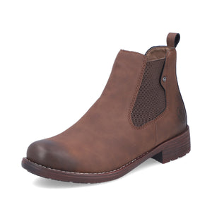 Brown Elasticated Boots for Women Rieker 79450-24 –