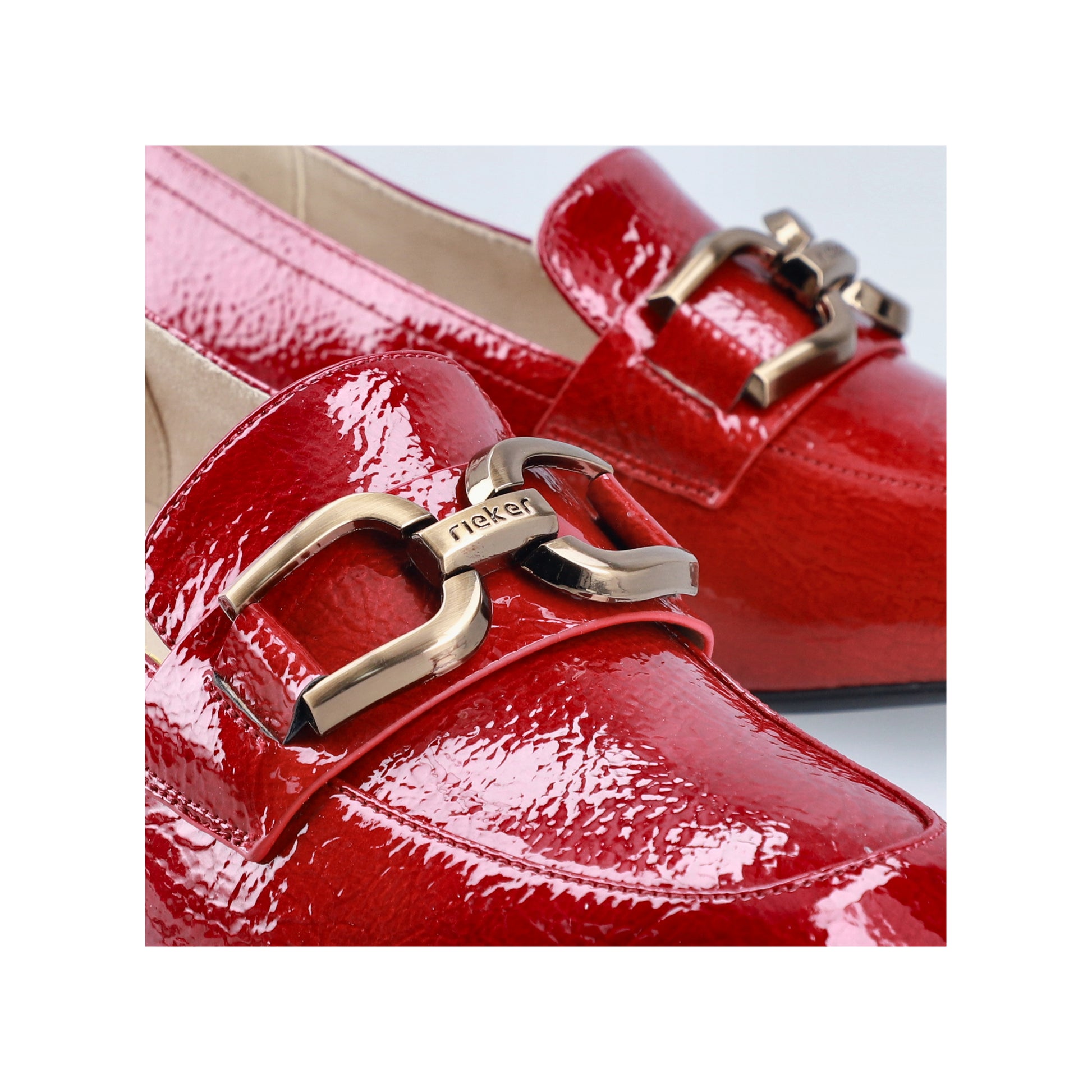 Red Slip-On Shoes for Women | Rieker 45052-33