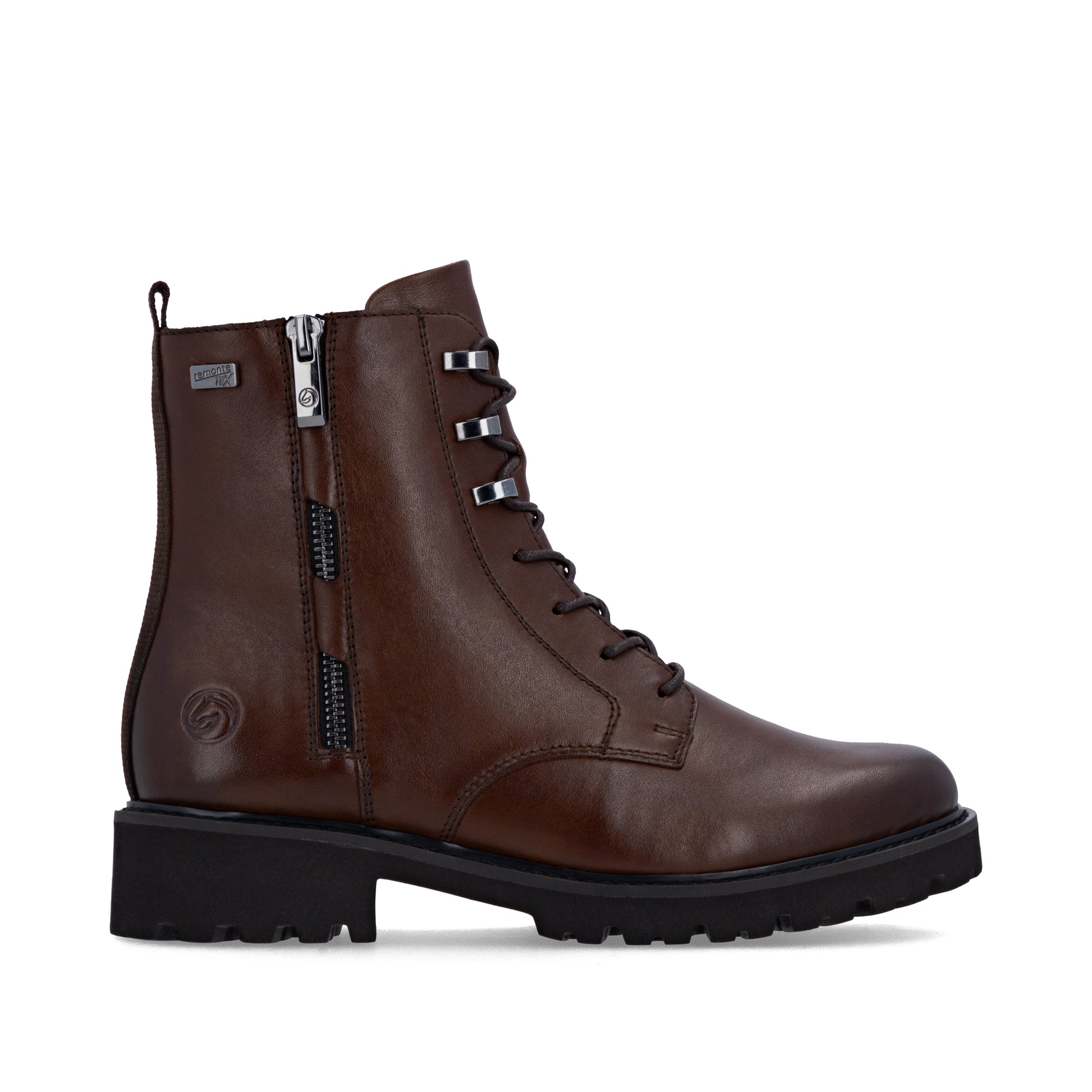 Brown Zip Boots for Women | Remonte D8656-25