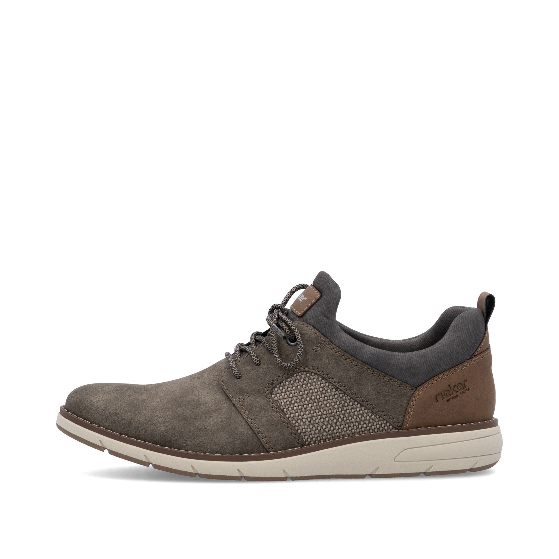 Brown Elasticated Shoes for Men | Rieker 11351-25