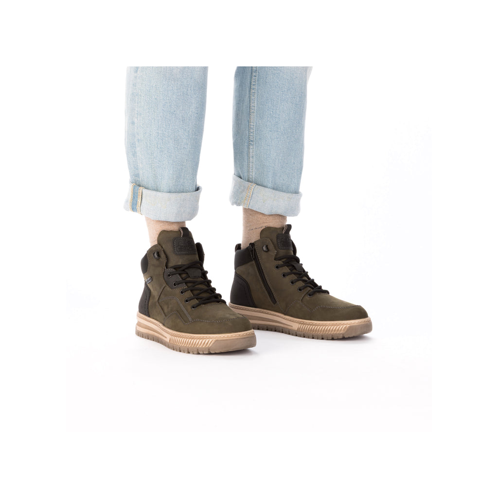 Green Zip Boots for Men | Rieker 38554-54