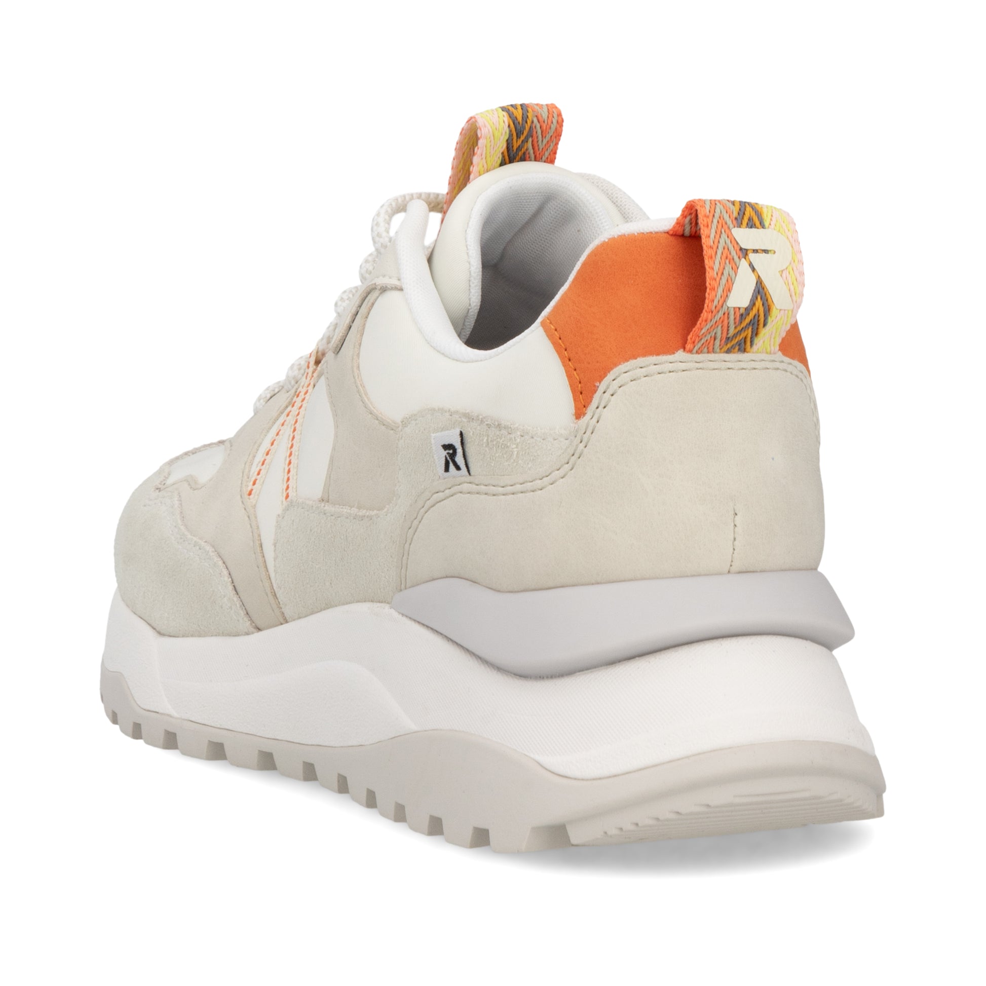 White Elasticated Shoes for Women | Rieker W2501-80