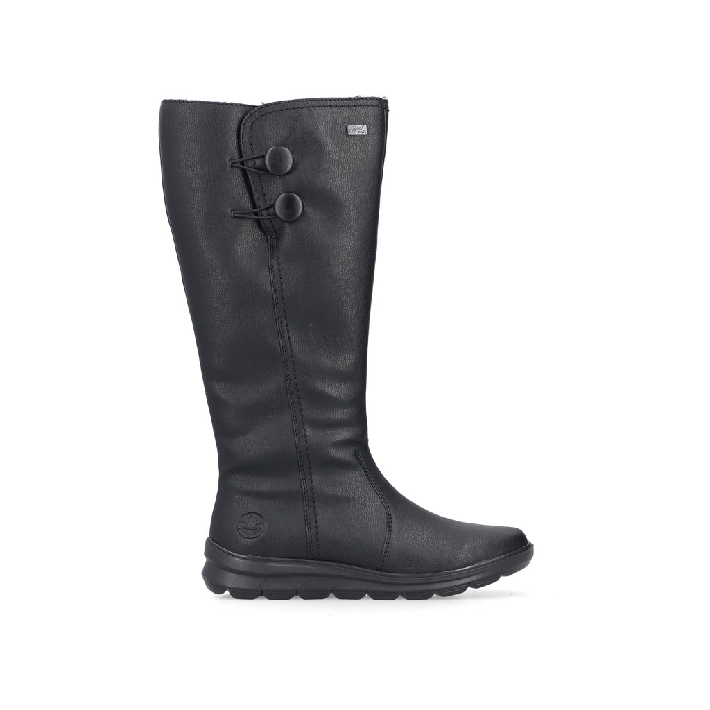 Black Zip Boots for Women | Rieker Z0090-00
