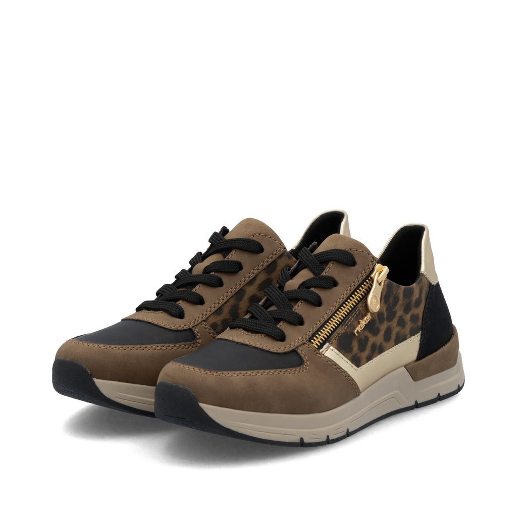 Brown Zip Shoes for Women | Rieker 58902-24