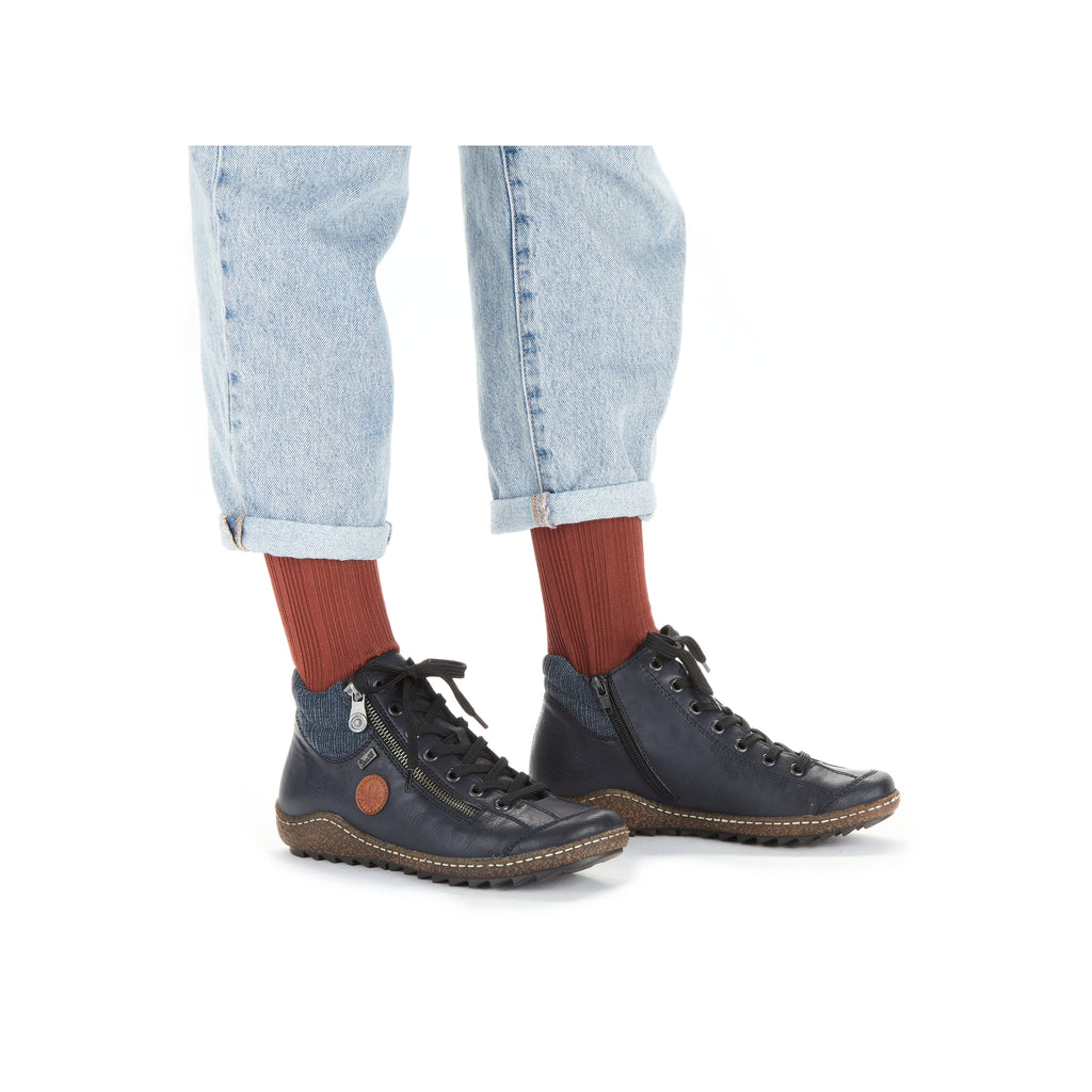 Blue Zip Boots for Women | Rieker L7514-14