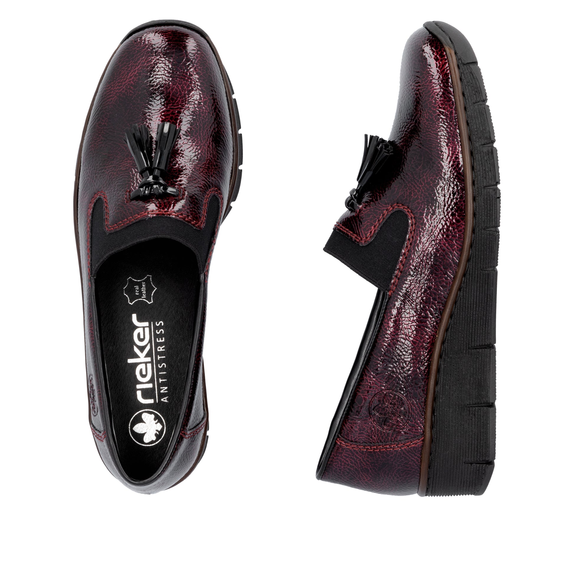 Red Elasticated Shoes for Women | Rieker 53751-35