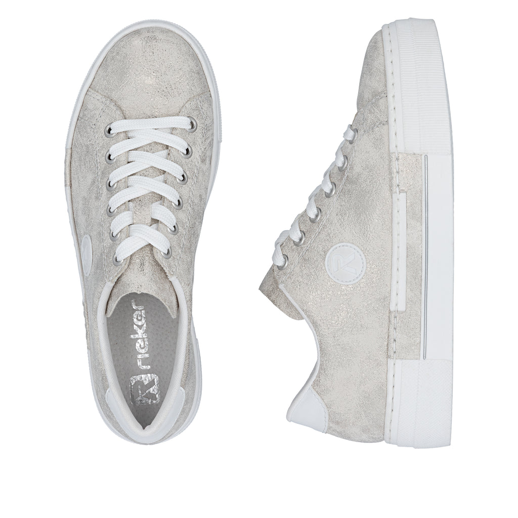 Metallic Elasticated Shoes for Women | Rieker N49W1-90