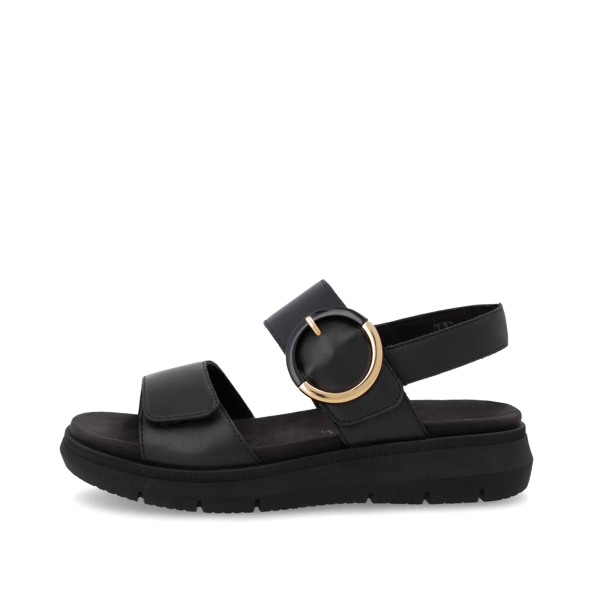 Black Hook & Loop Sandals for Women | Remonte D2K50-00