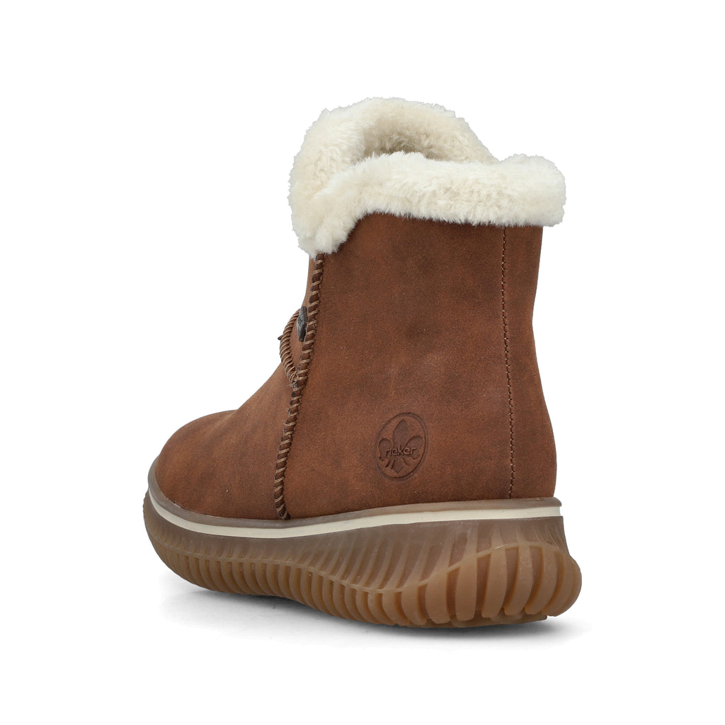 Brown Zip Boots for Women | Rieker 74260-25