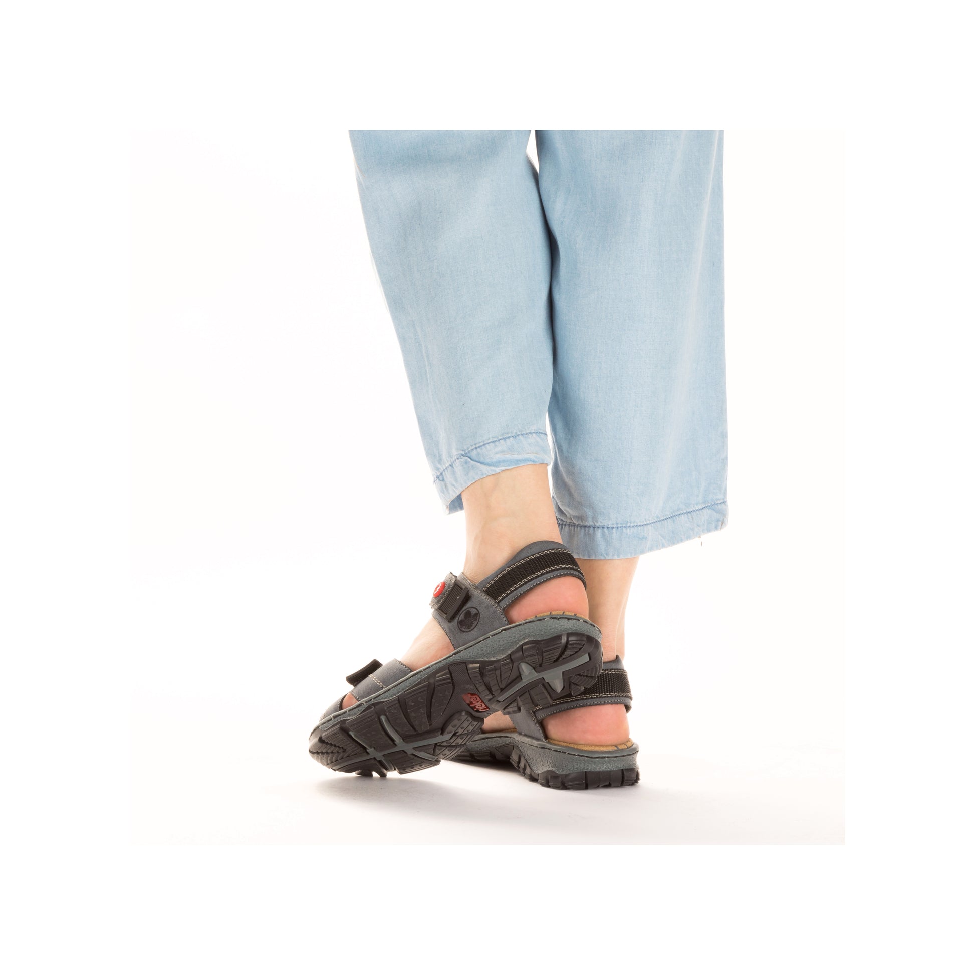 Blue Hook & Loop Sandals for Women | Rieker 68851-14