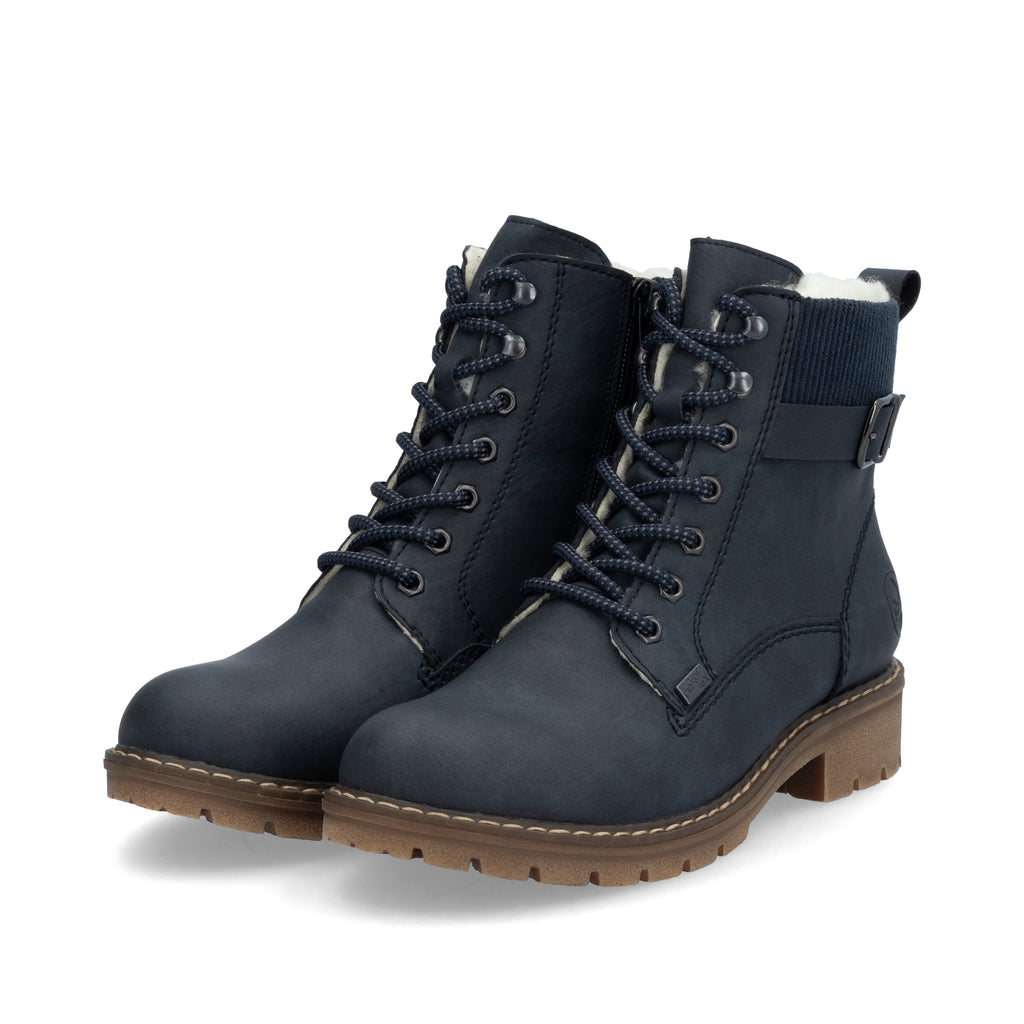 Blue Zip Boots for Women | Rieker Y9102-14