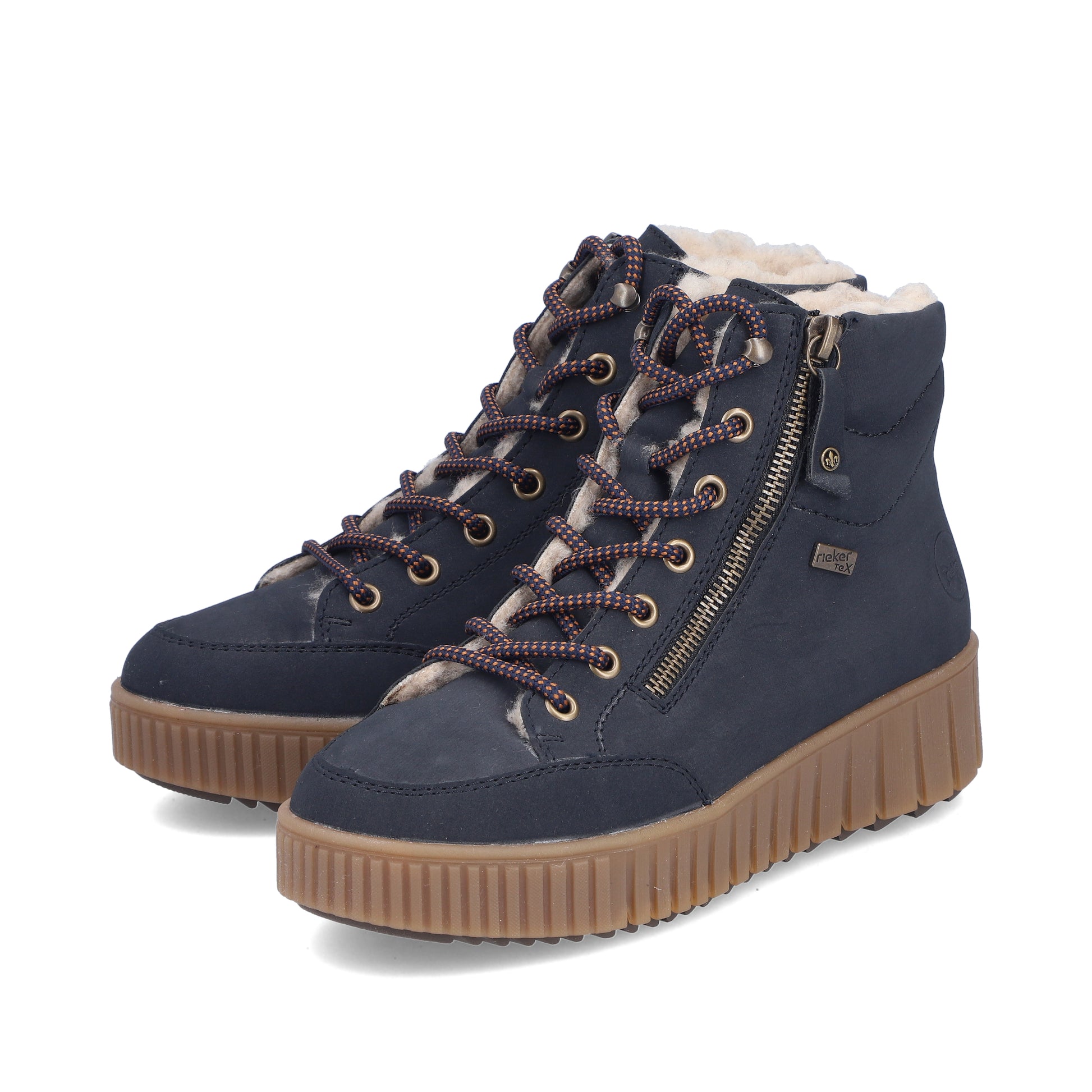 Blue Zip Boots for Women | Rieker Y6104-14