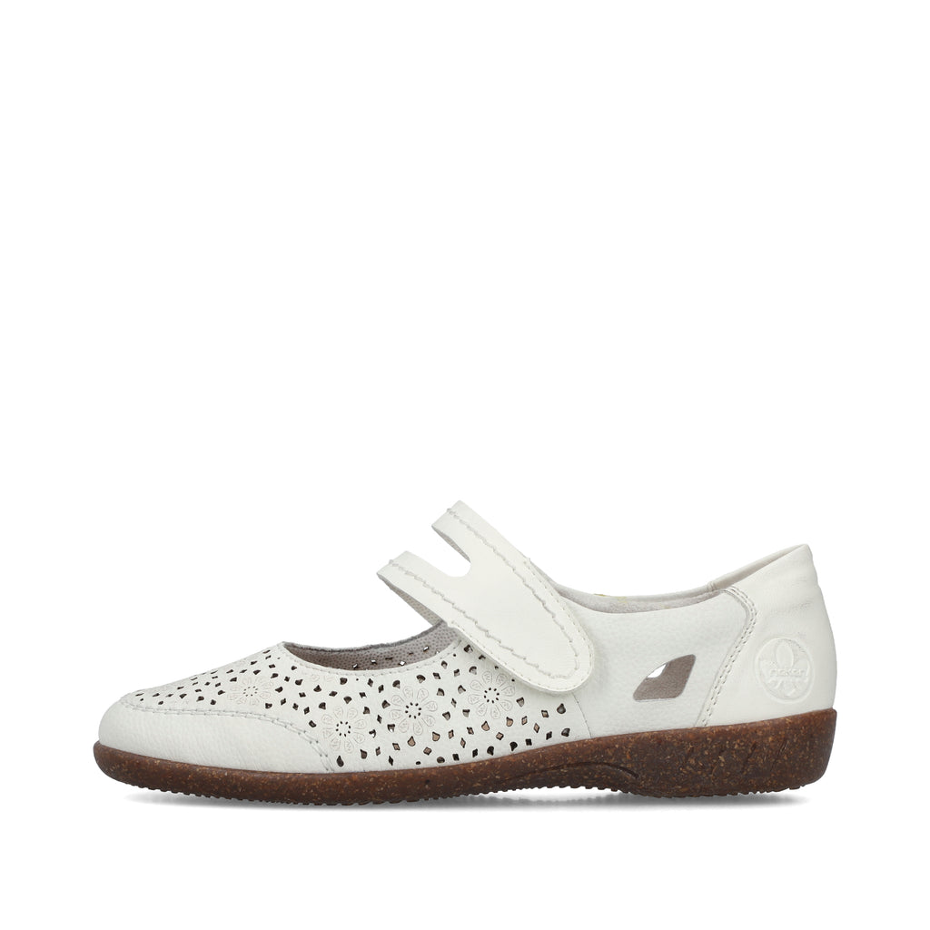 White Hook & Loop Shoes for Women | Rieker 47675-80