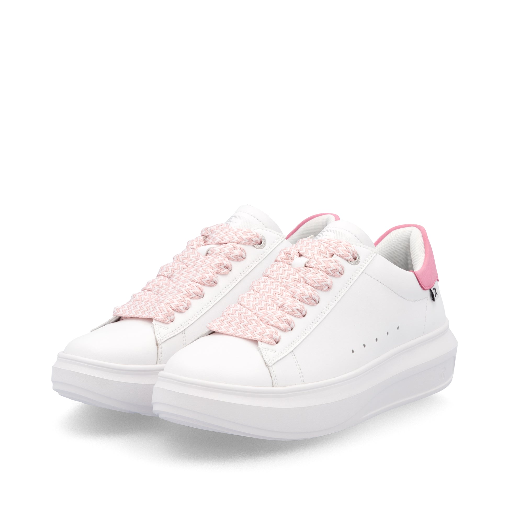 White Elasticated Shoes for Women | Rieker W1201-82