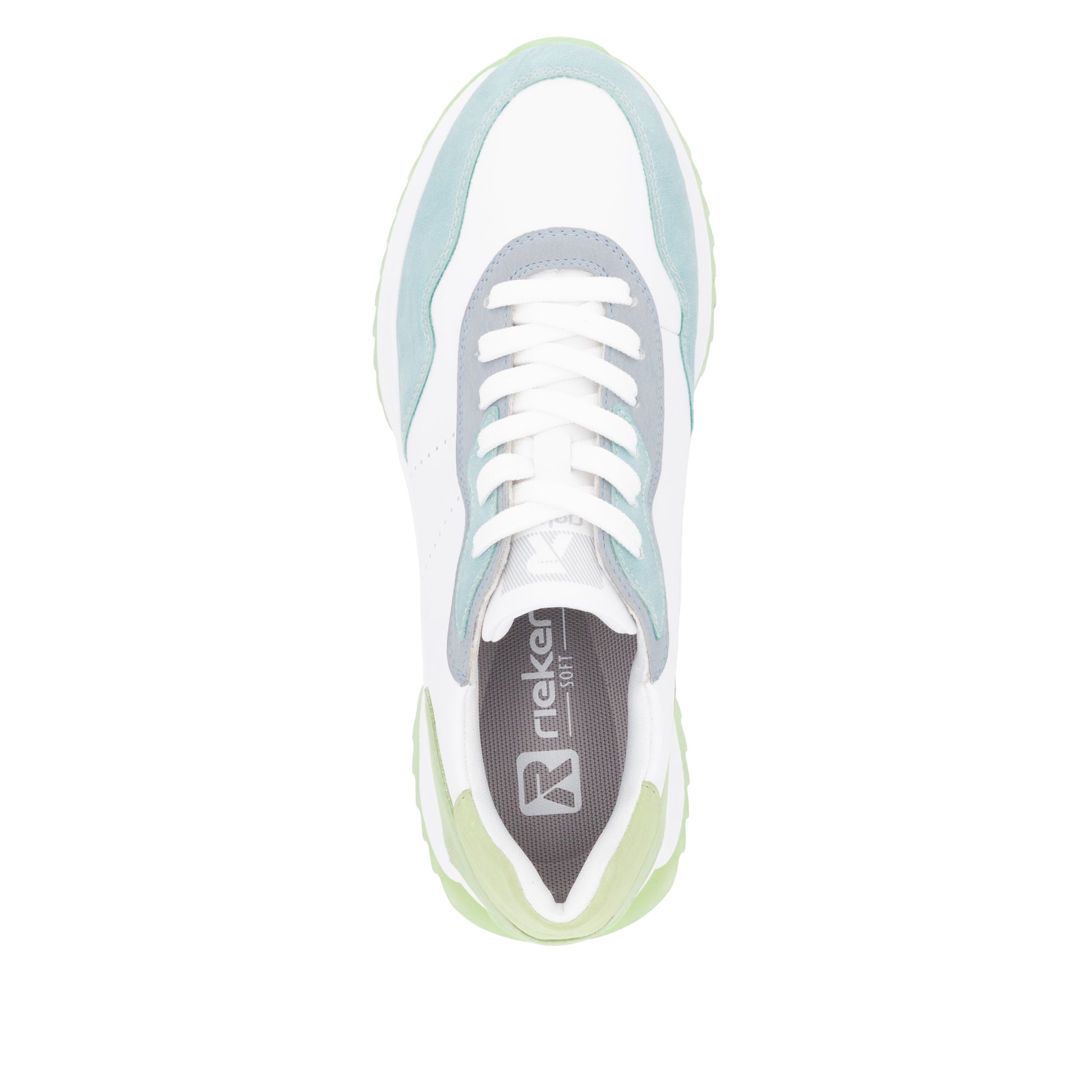 White Elasticated Shoes for Women | Rieker W1308-81