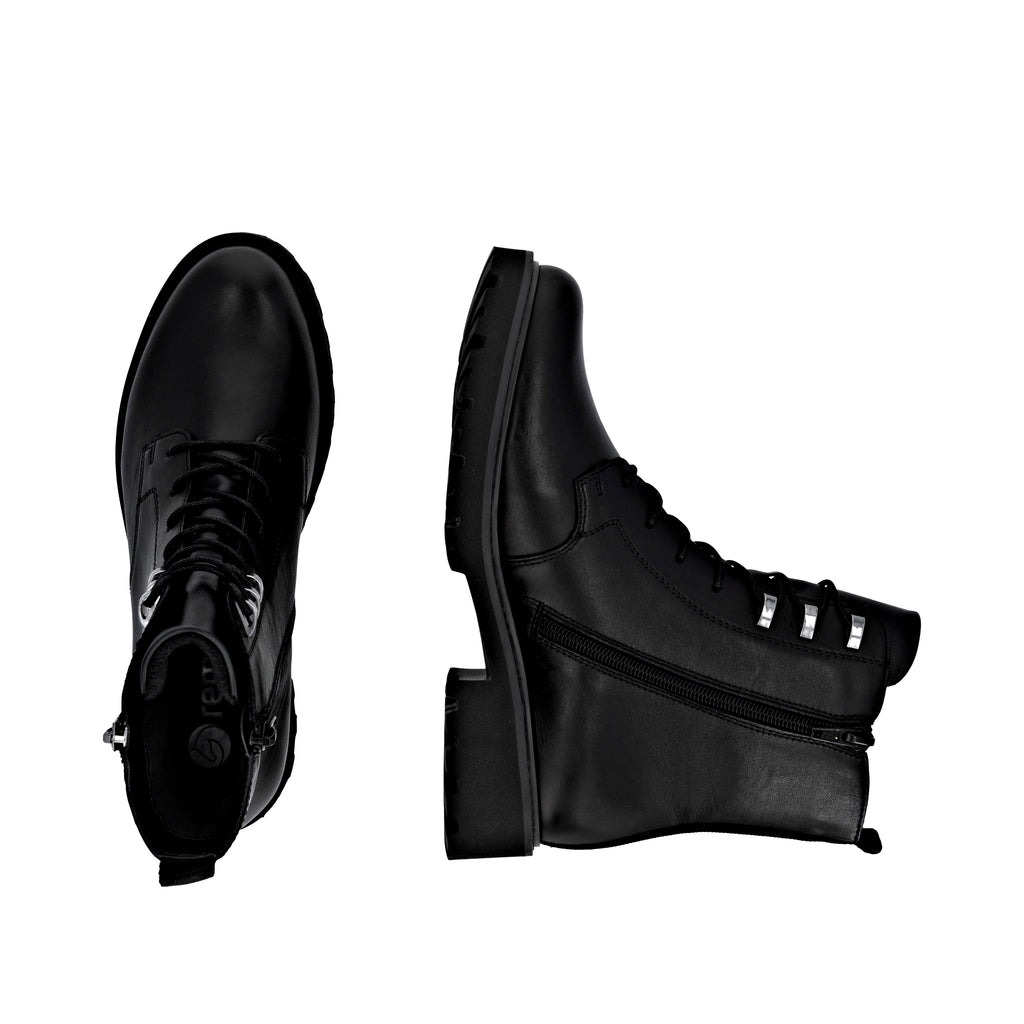 Black Zip Boots for Women | Remonte D8656-00
