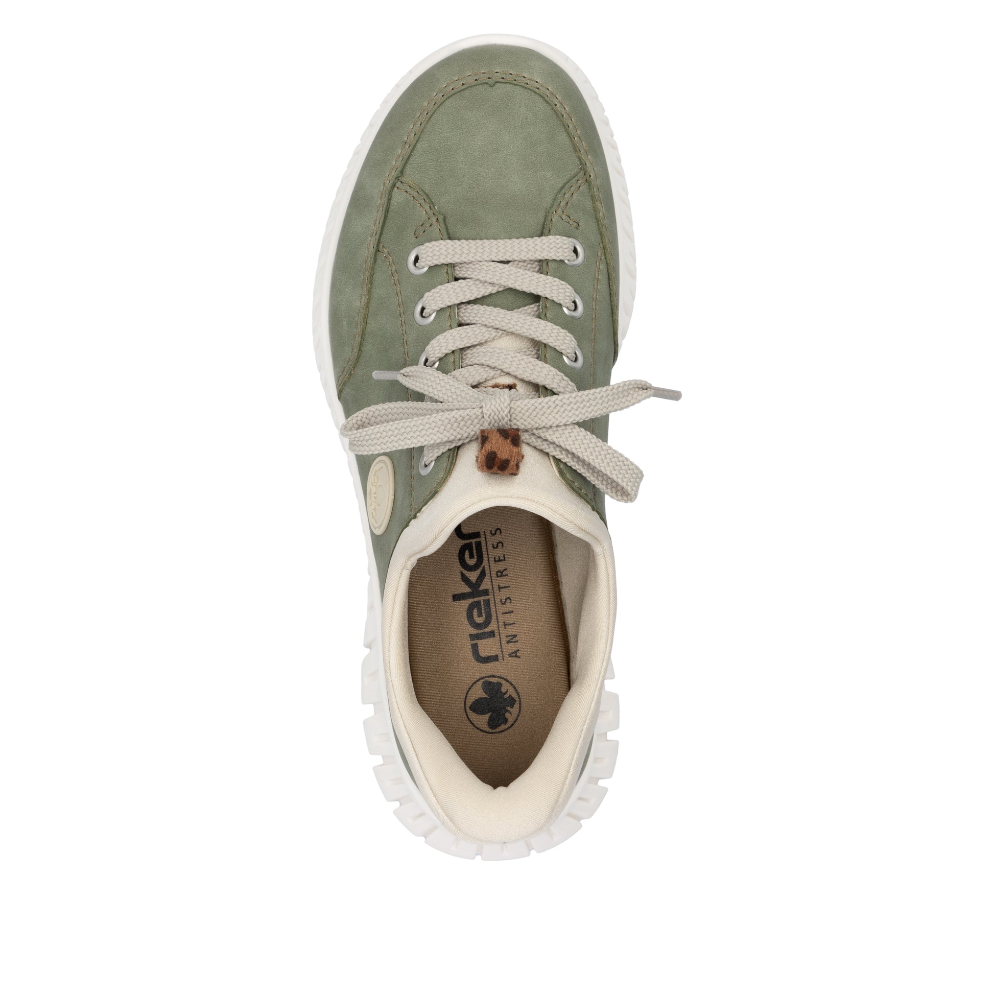 Green Elasticated Shoes for Women | Rieker M5354-52