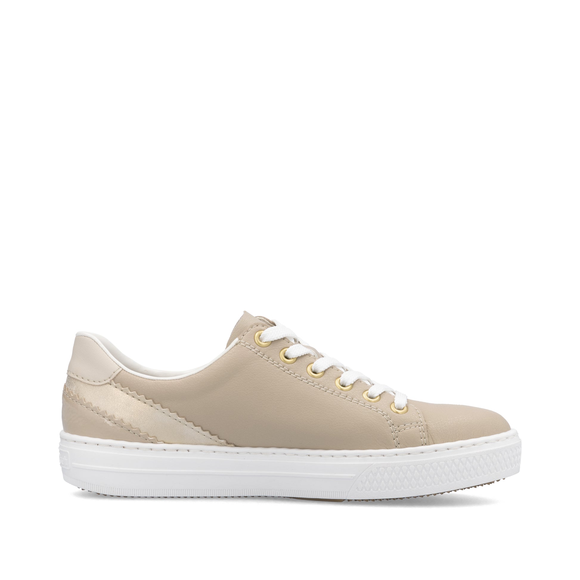 Beige Zip Shoes for Women | Rieker L5900-62