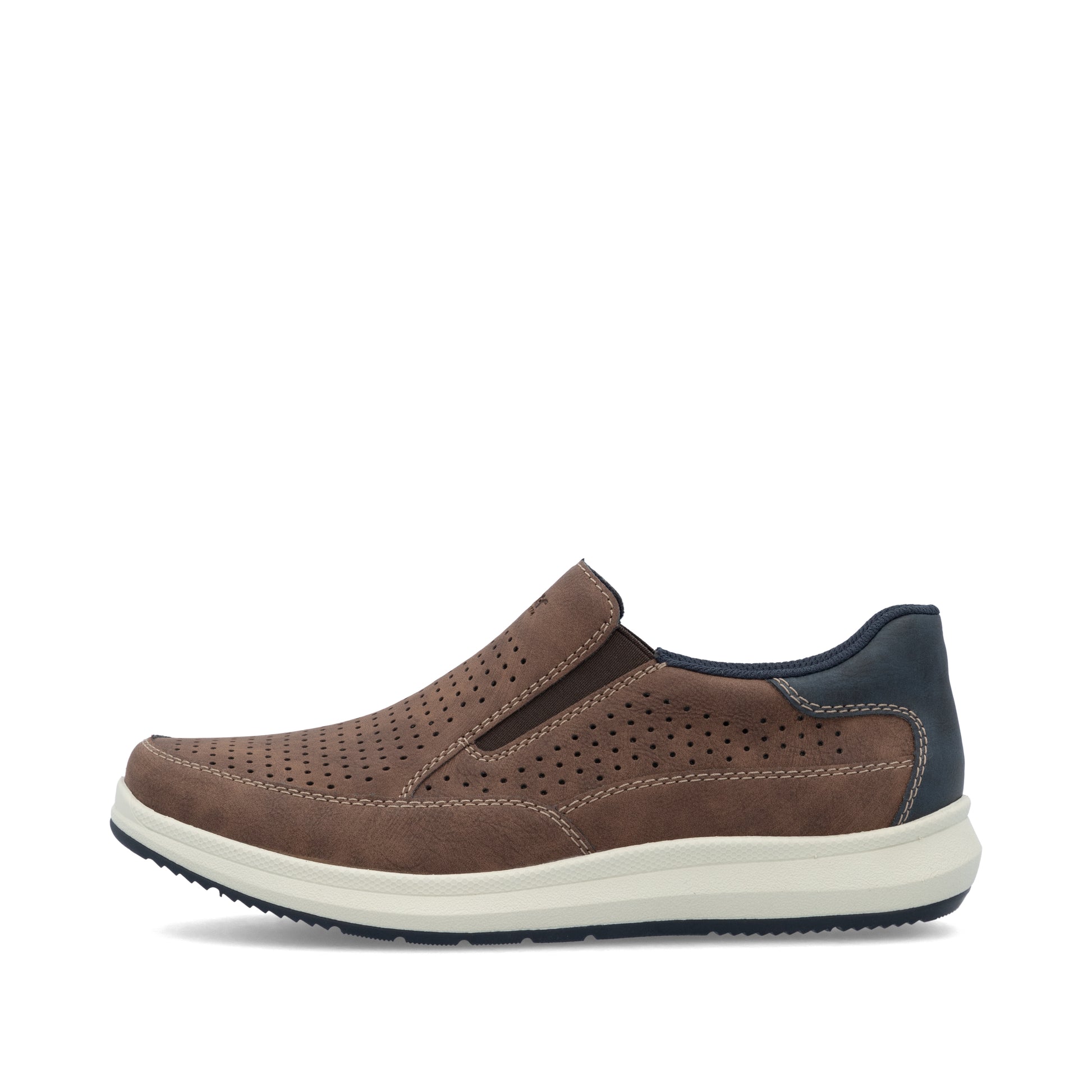 Brown Elasticated Shoes for Men | Rieker 16952-24