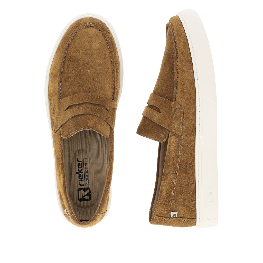 Brown Slip-On Shoes for Men | Rieker Sport U0703-22
