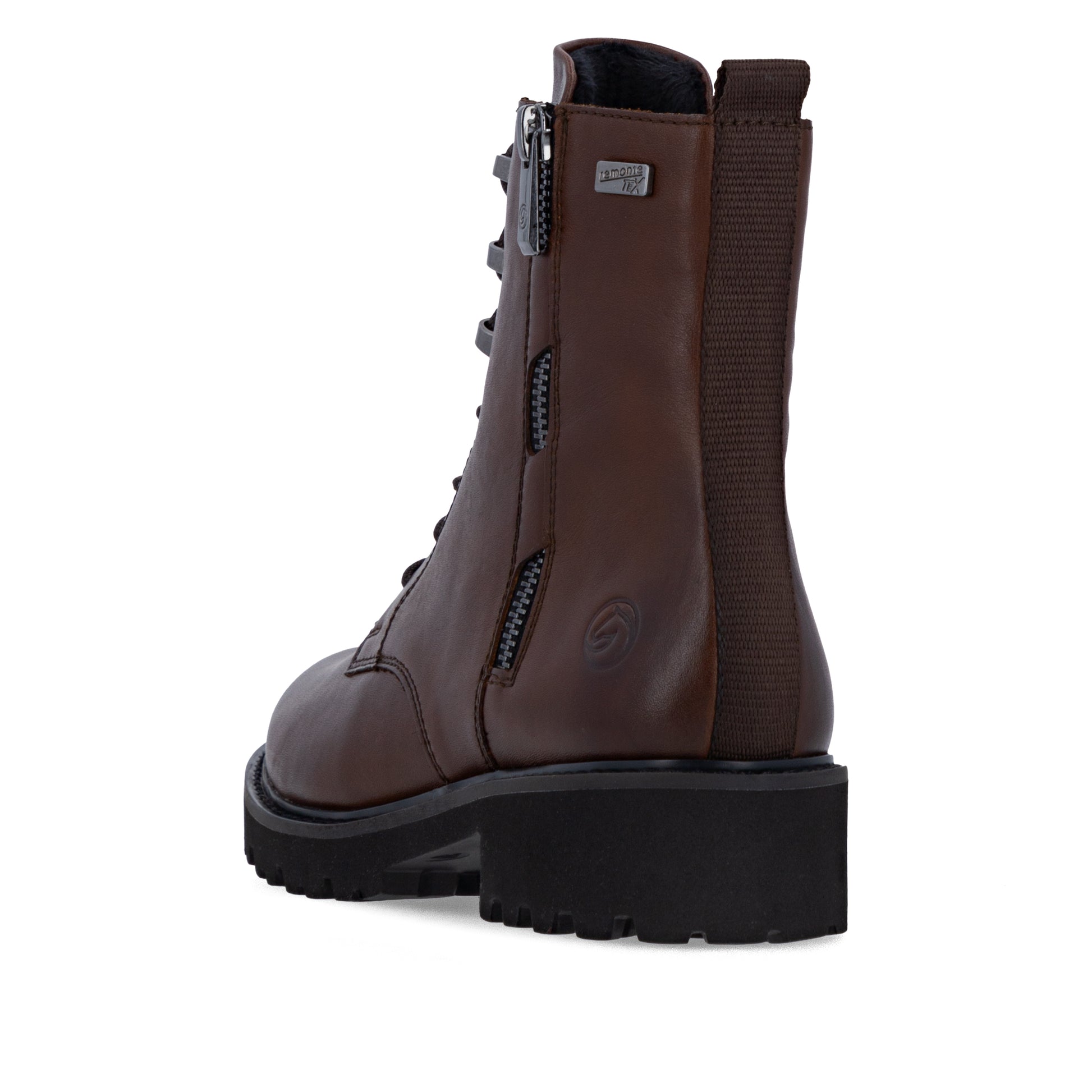 Brown Zip Boots for Women | Remonte D8656-25