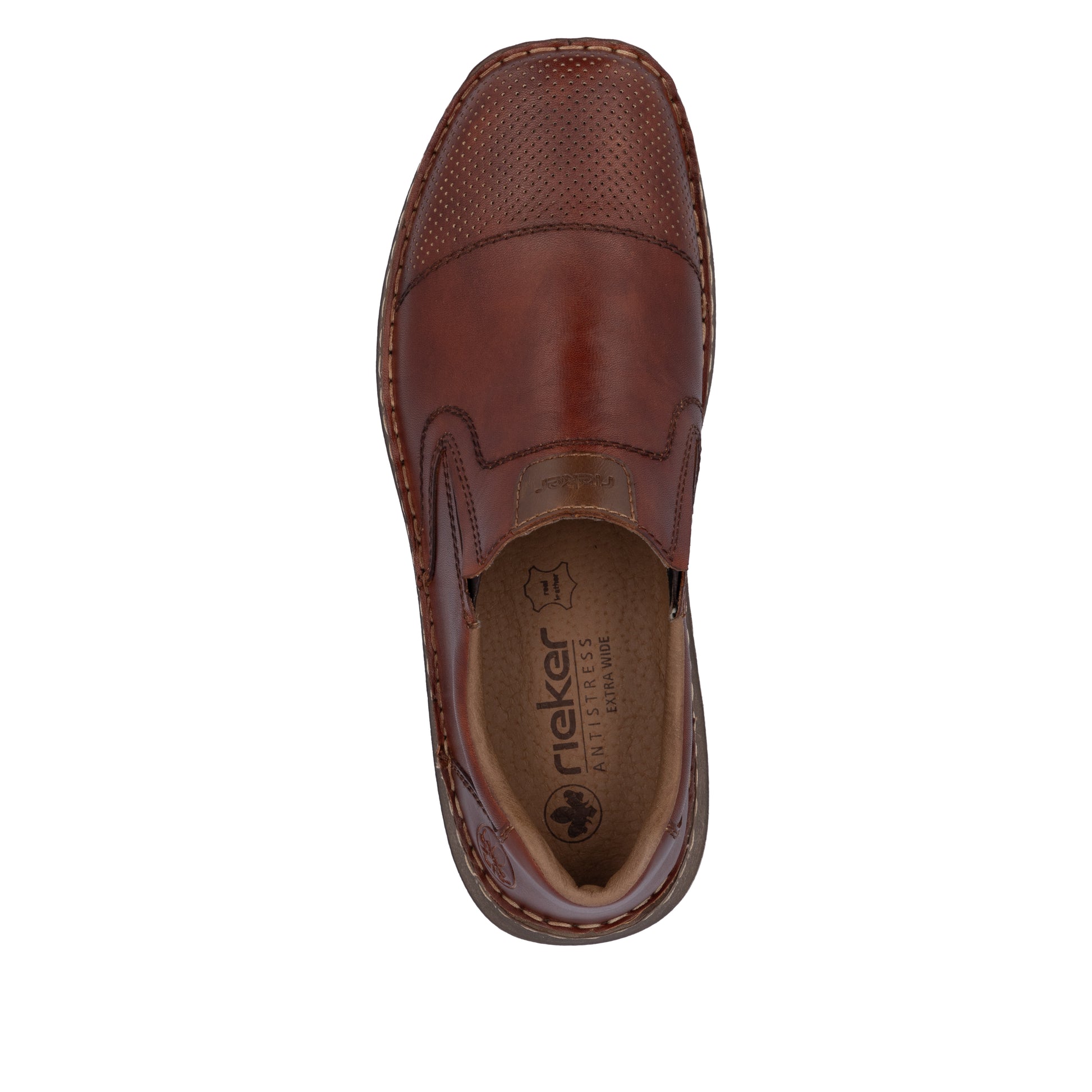 Brown Elasticated Shoes for Men | Rieker 03056-24