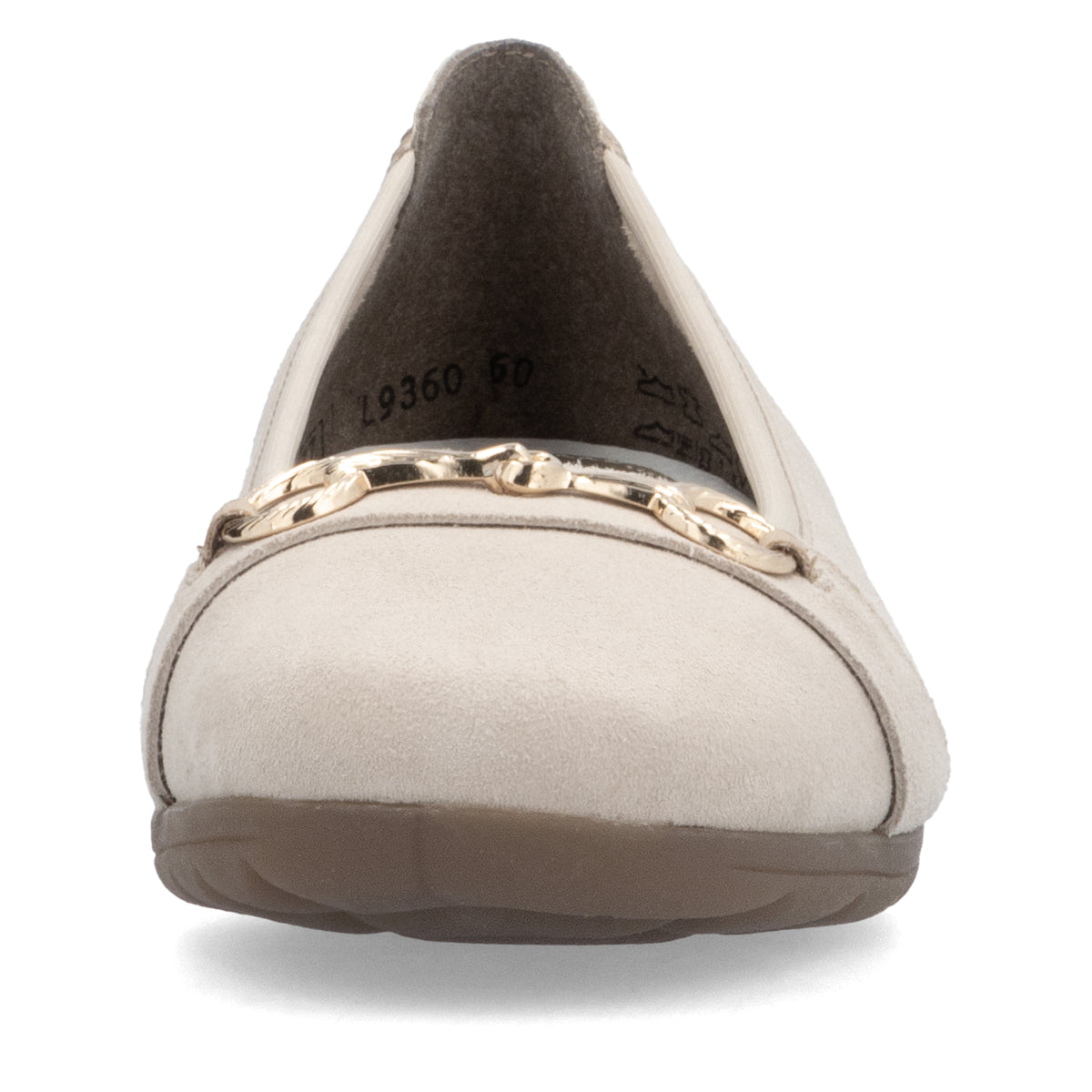 Rieker Women's Beige Ballerina Shoe | L9360-60