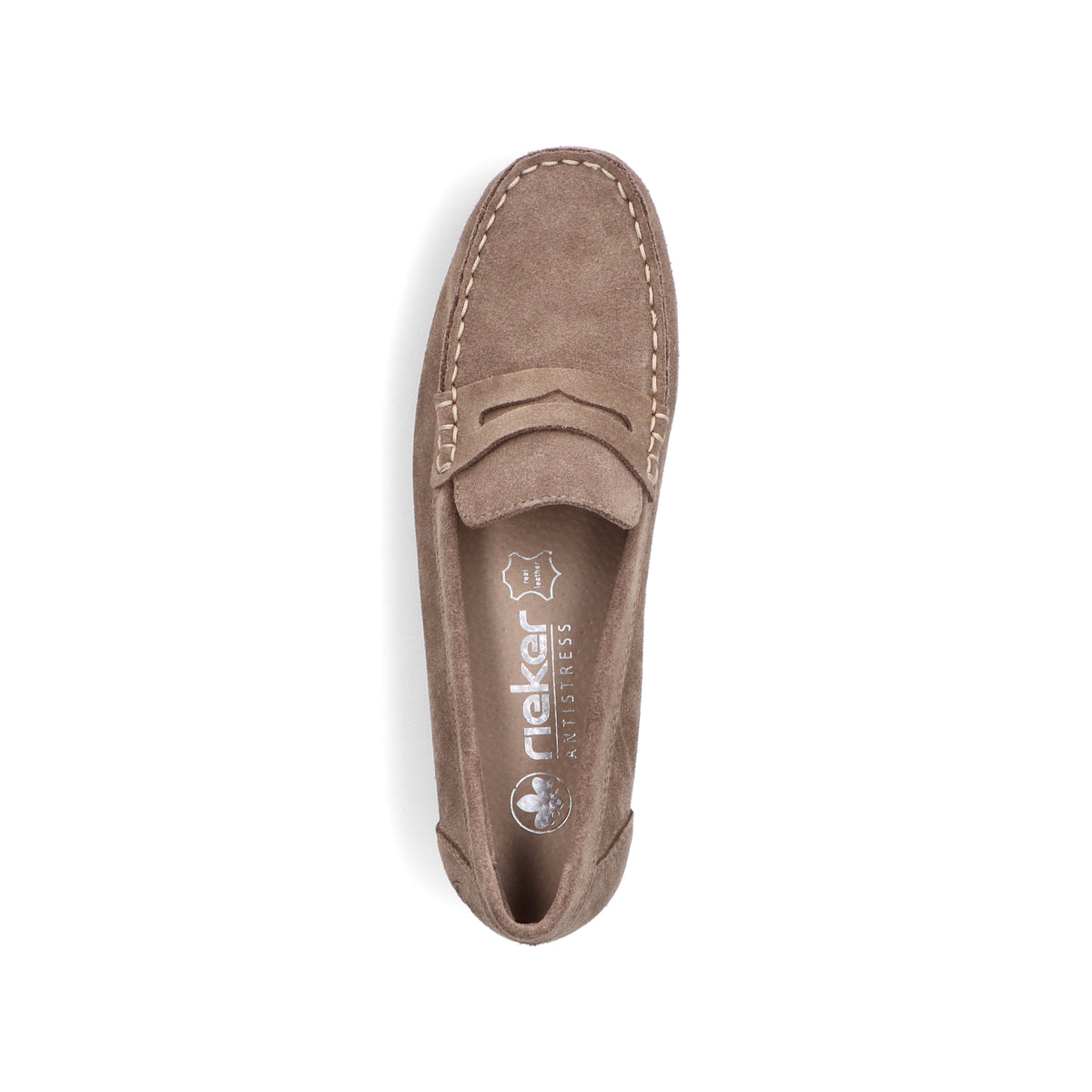 Rieker Women's Beige Loafer Shoe | 40051-62