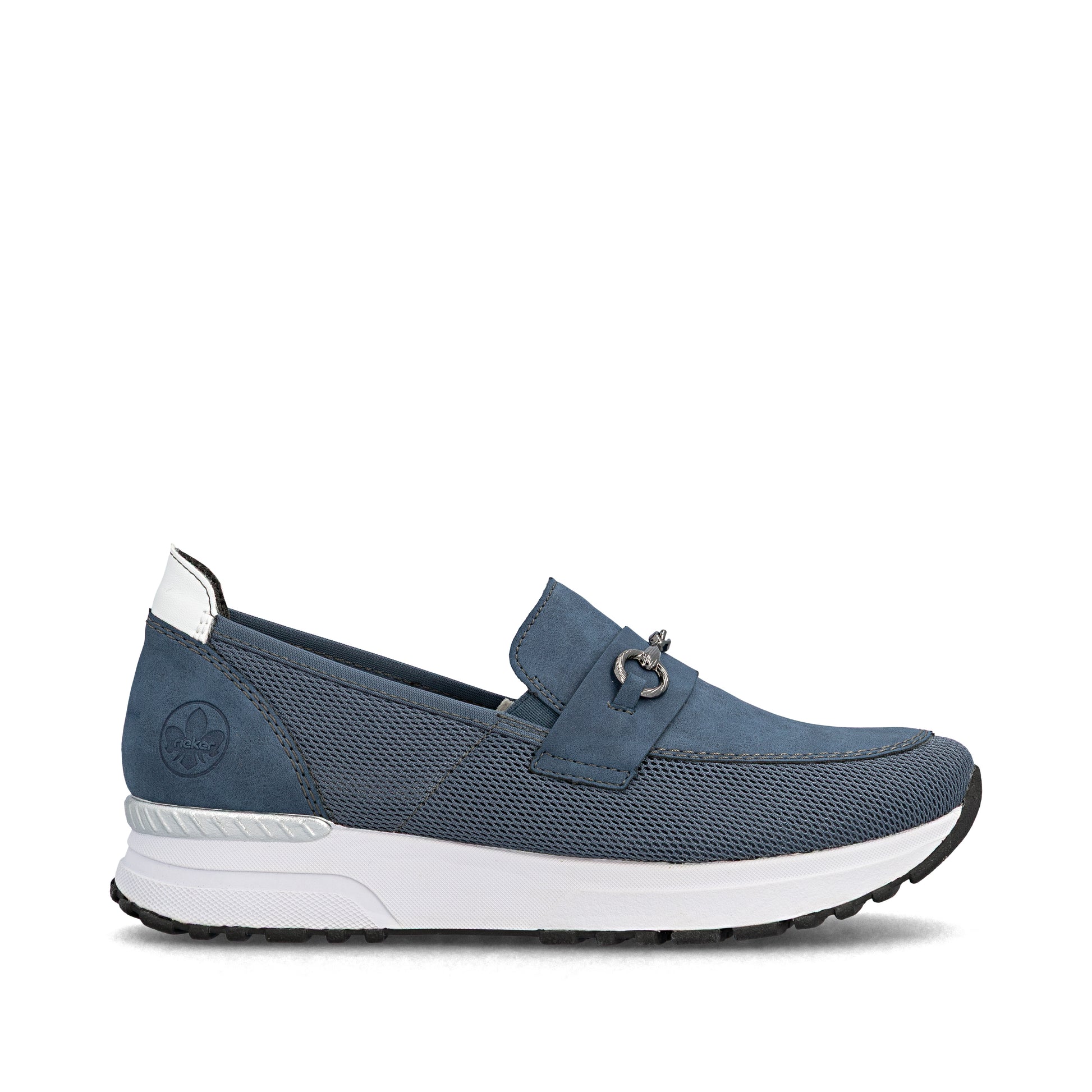 Blue Elasticated Shoes for Women | Rieker N7455-14