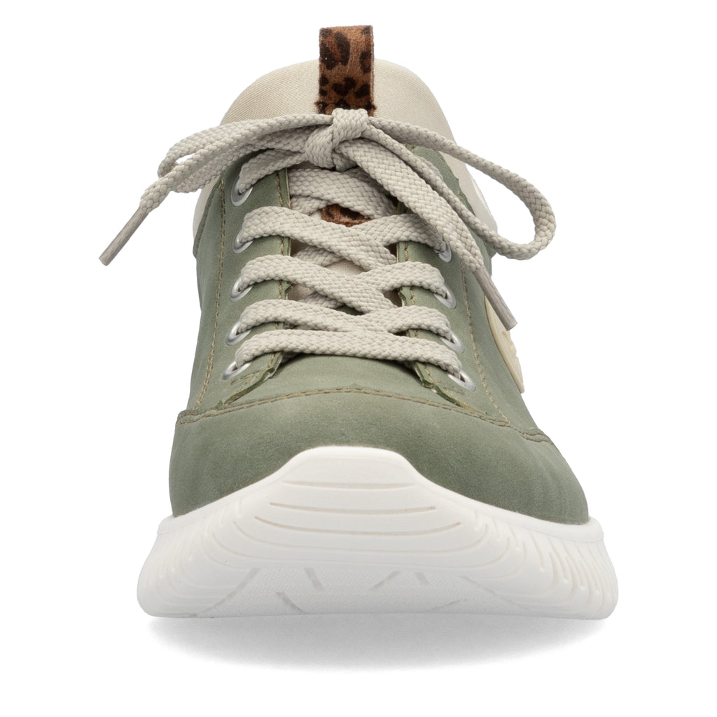Green Elasticated Shoes for Women | Rieker M5354-52