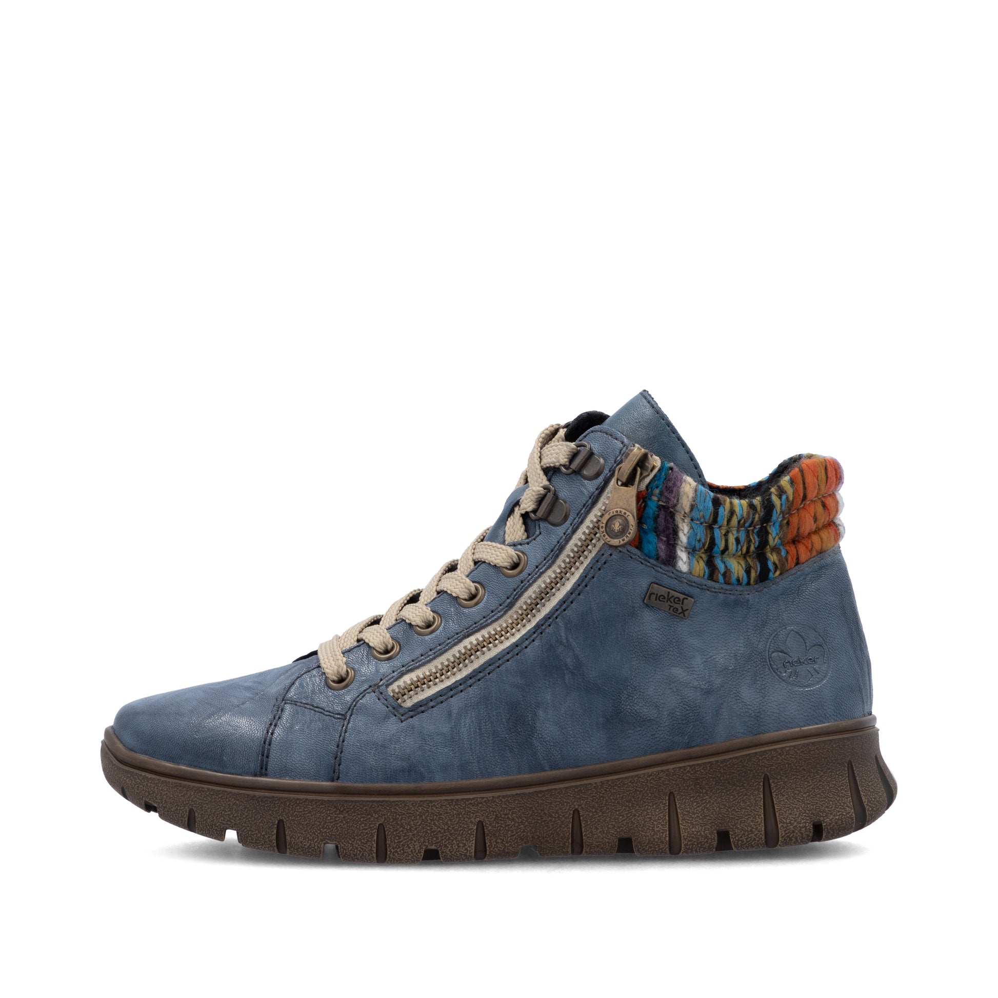 Blue Zip Boots for Women | Rieker N1305-14