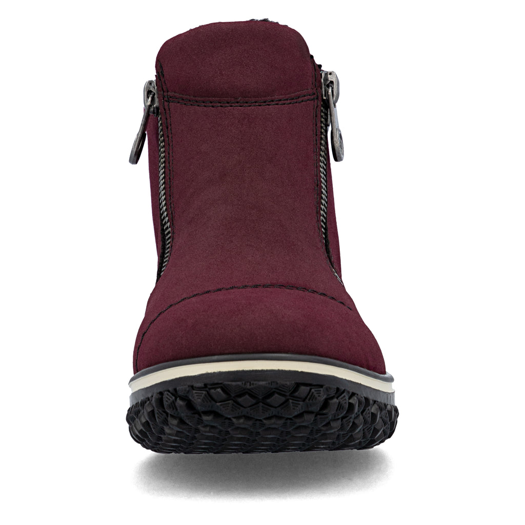 Red Zip Boots for Women | Rieker Z4265-35