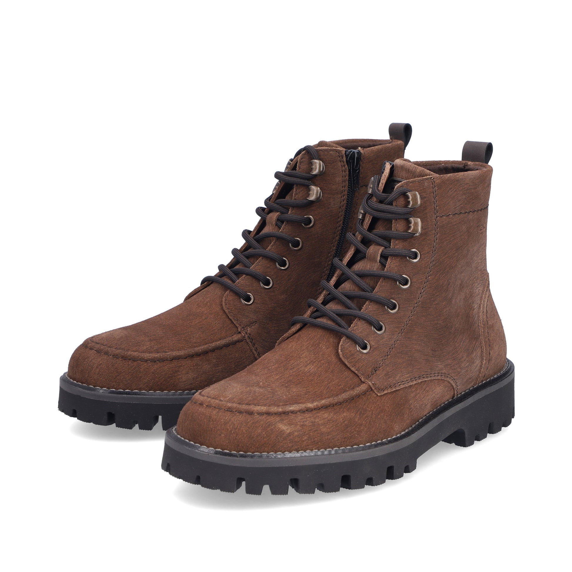 Brown Zip Boots for Men | Rieker 30414-25