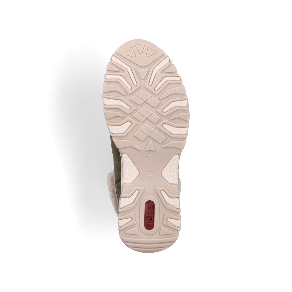 Green Elasticated Boots for Women | Rieker M9610-54