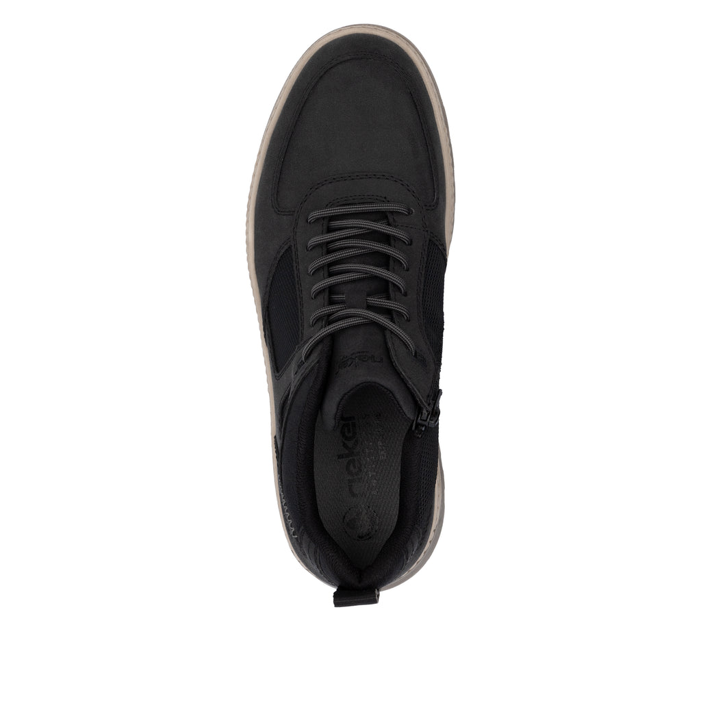 Black Zip Boots for Men | Rieker 37004-00