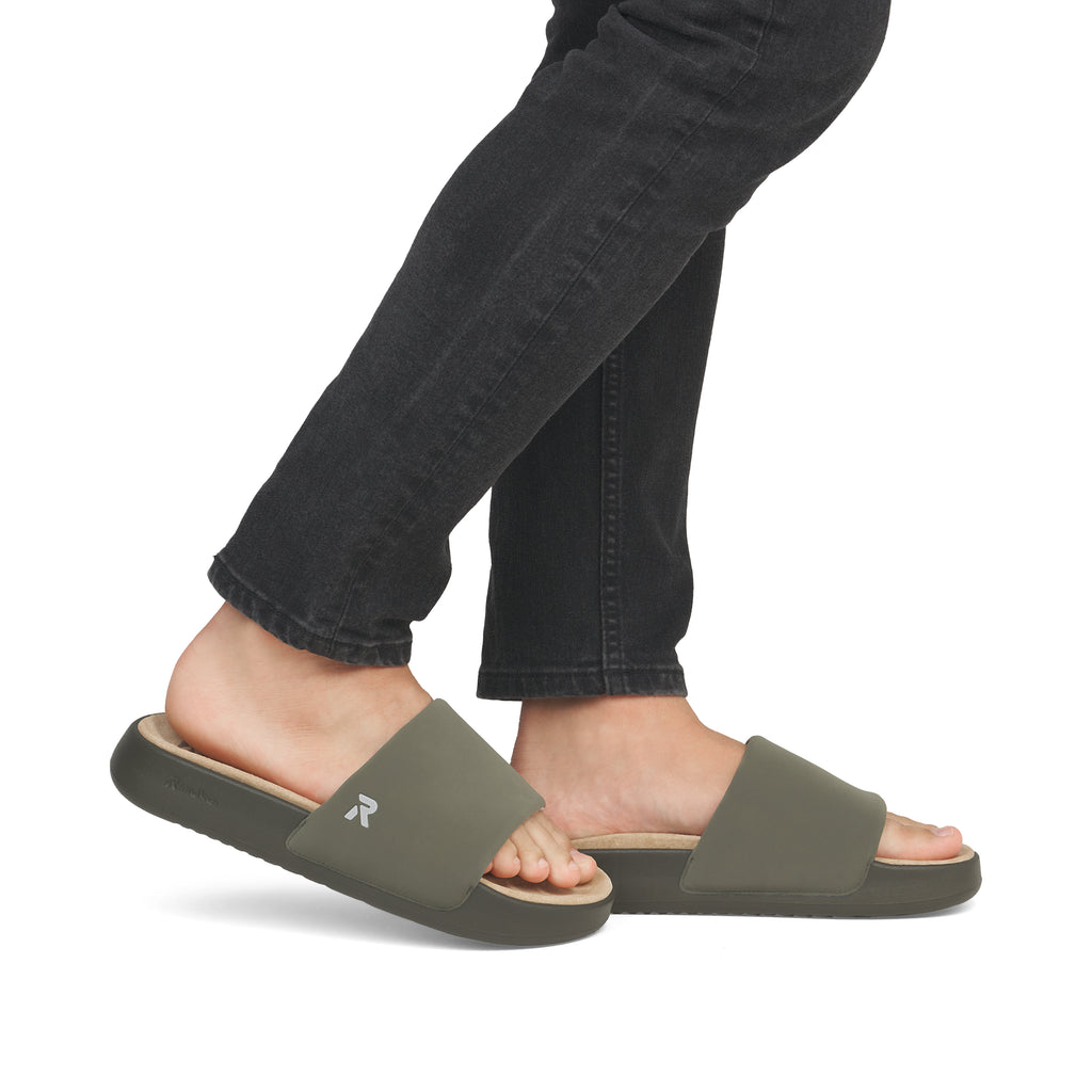 Green Slip-On Sandals for Men | Rieker U3250-54
