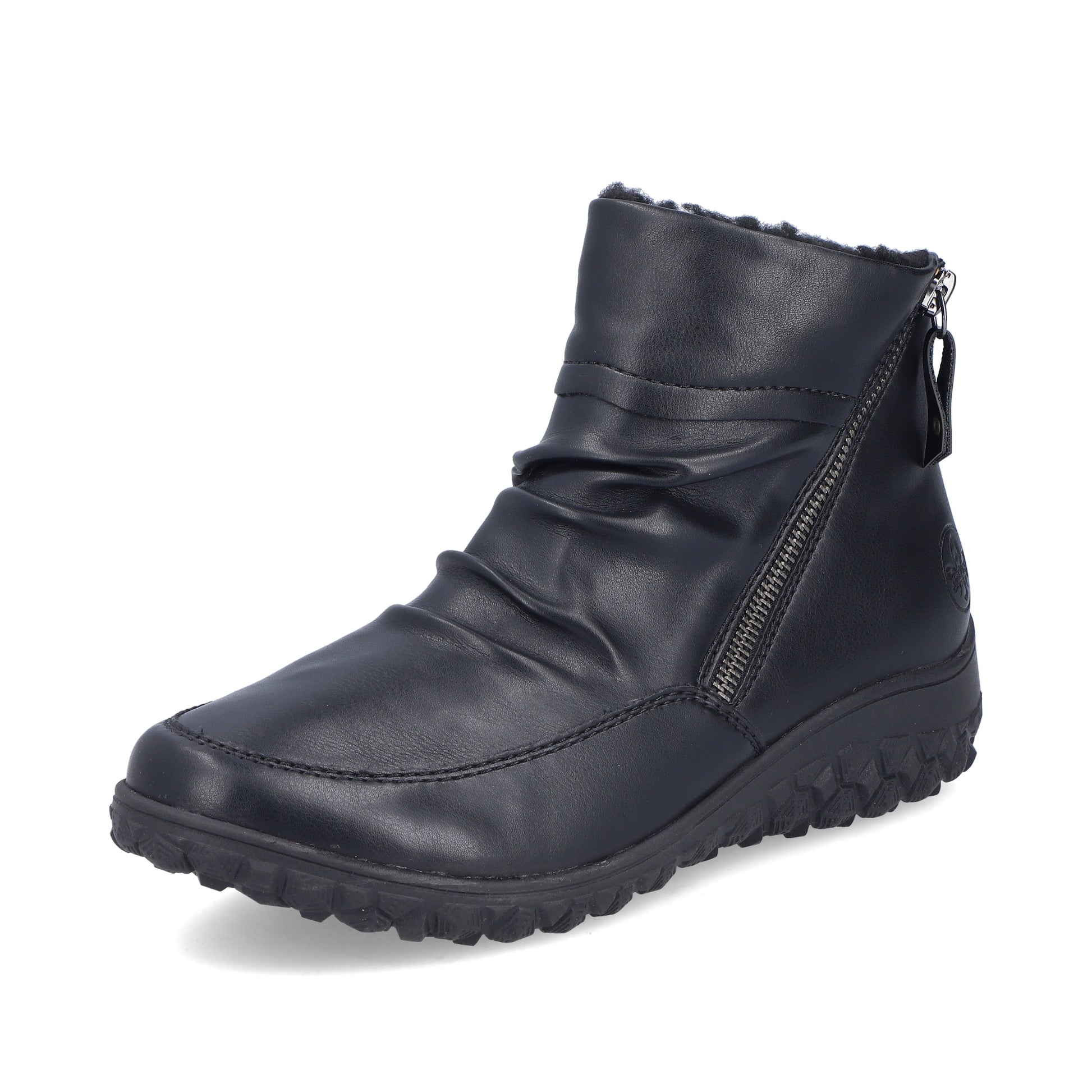 Black Zip Boots for Women | Rieker 59585-01