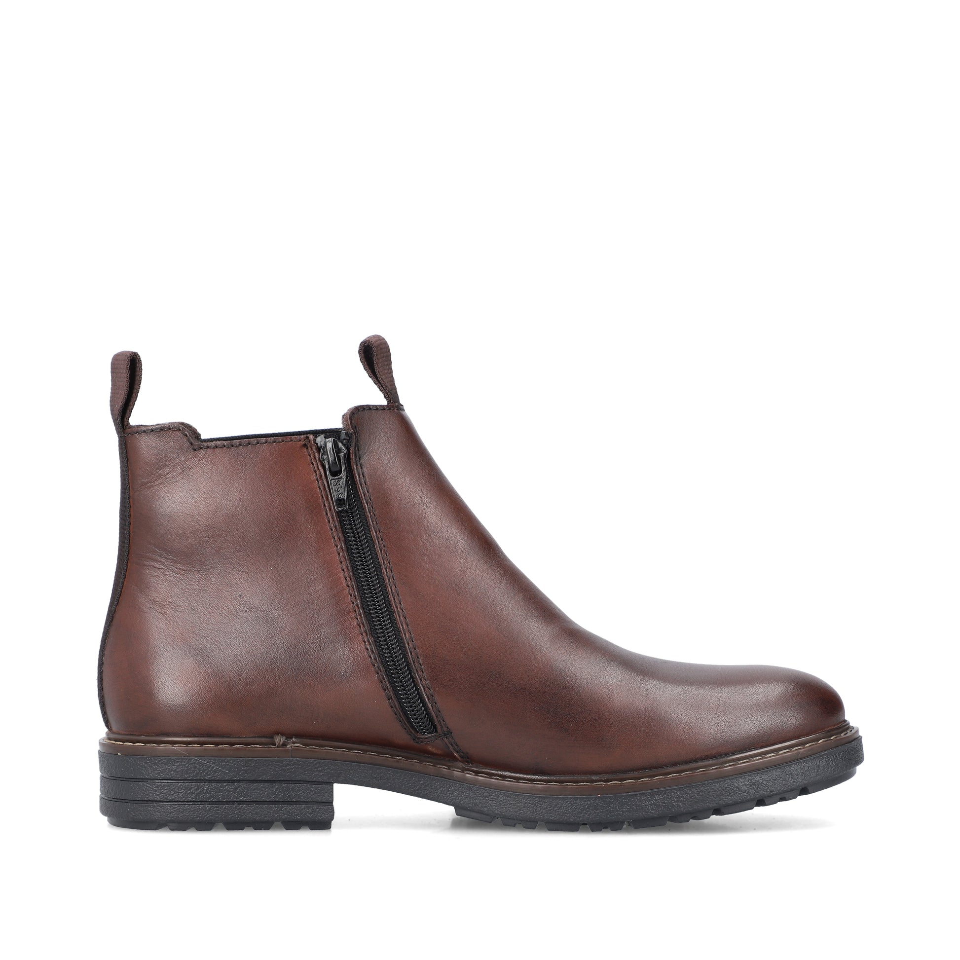 Brown Zip Boots for Men | Rieker 33180-26