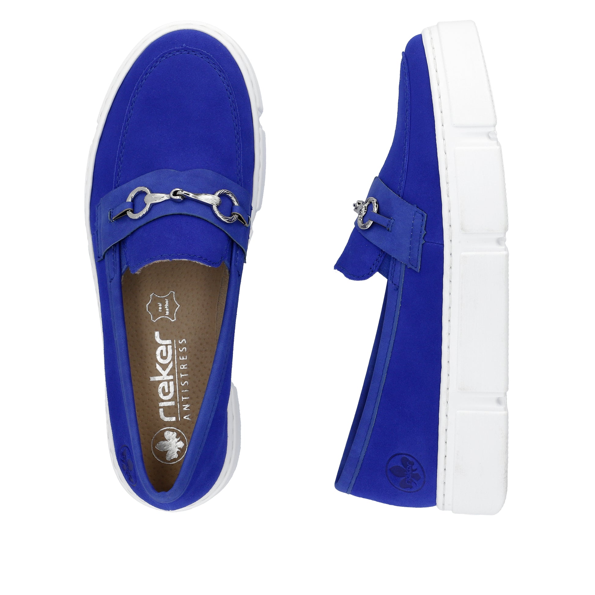 Blue Elasticated Shoes for Women | Rieker N5956-14