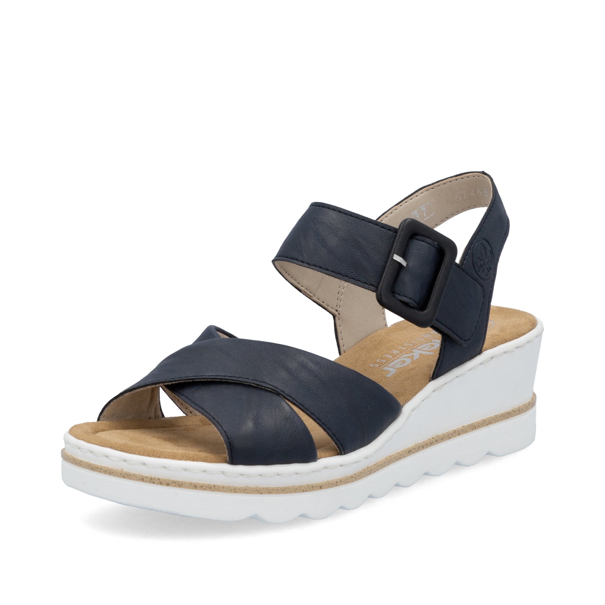 Blue Hook & Loop Sandals for Women | Rieker 67463-14