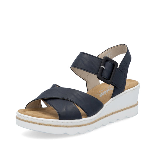 Rieker Woman's Sandals - Blue | 67463-14