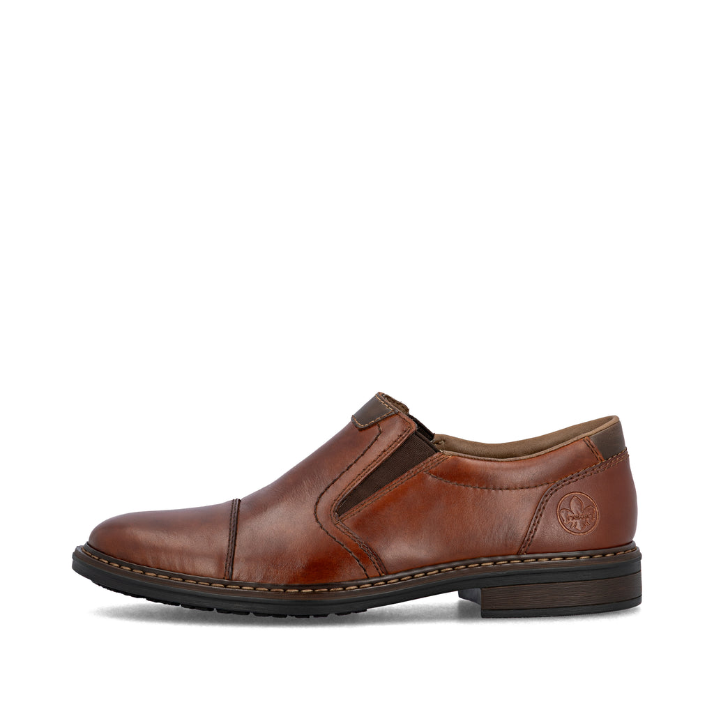 Brown Elasticated Shoes for Men | Rieker 17659-23